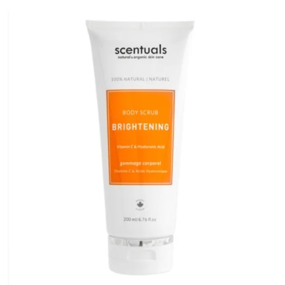 ⚫️ SCENTUALS Brightening Body Scrub Vitamin C Hyaluronic Acid 6.7 oz Full-Size